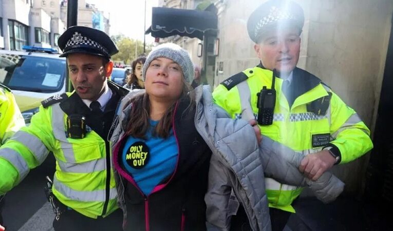 પર્યાવરણ એક્ટિવિસ્ટ ગ્રેટા થનબર્ગની લંડન પોલીસે અટકાયત કર્યાનો વિડીયો વાઈરલ
