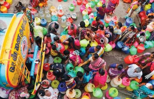 જળ સંકટઃ બેંગ્લુરુમાં પ્રત્યેક ઘર માટે પાણીના વપરાશમાં ૨૦ ટકાનો કાપ કરવાનો નિર્ણય